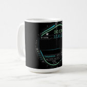 Coffee Mug with a Humorous Digital Design Koffiemok (Voorkant links)