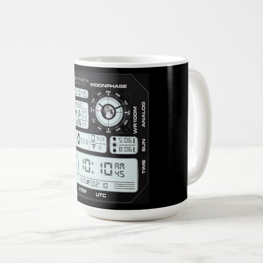 Coffee Mug with a Humorous Digital Design Koffiemok (Voorkant rechts)