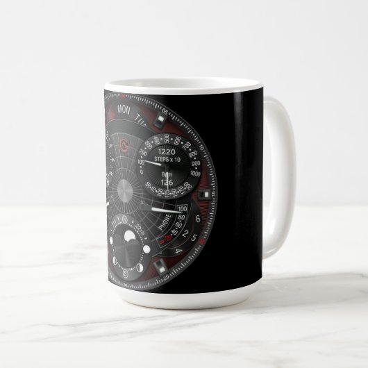 Coffee Mug with a Humorous Digital Design Koffiemok (Voorkant rechts)