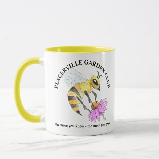 Coffee Mug with Bee design Mok (Links)
