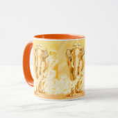 Coffee Mug with elephants, dierentuin Mok (Voorkant links)