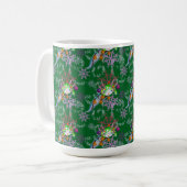 coffee mug with festive axolotl koffiemok (Voorkant links)