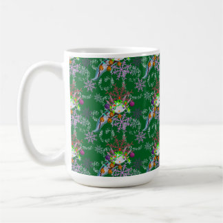 coffee mug with festive axolotl koffiemok