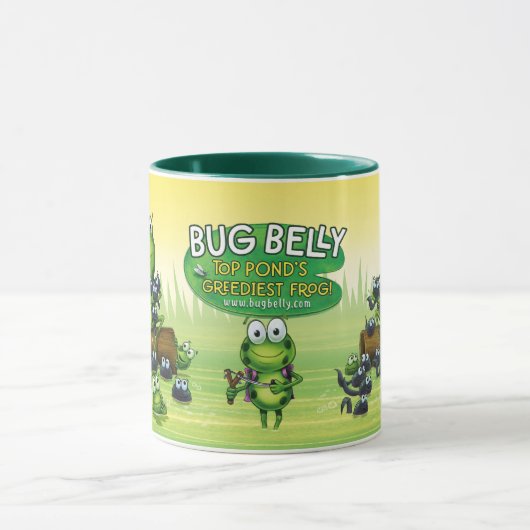 Coffee Mug with frogs design Mok (Midden)