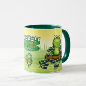 Coffee Mug with frogs design Mok (Voorkant rechts)