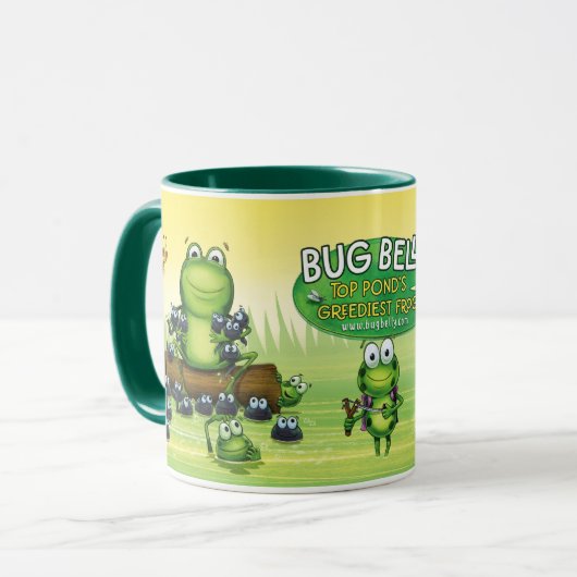 Coffee Mug with frogs design Mok (Voorkant links)