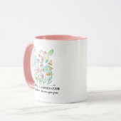 Coffee Mug with Garden design Mok (Voorkant links)