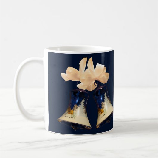 Coffee Mugs Blue met Kerstmis Koffiemok (Links)