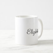 Coffee Mugs Custom Elegant Script Name Sjabloon Koffiemok (Voorkant rechts)
