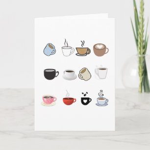 Coffee Mugs Design Patroon Kaart