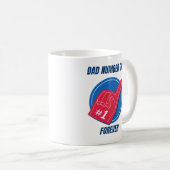 Coffee Mugs for  dad number one Koffiemok (Voorkant rechts)