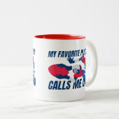  Coffee Mugs happy day dad Tweekleurige Koffiemok (Voorkant rechts)