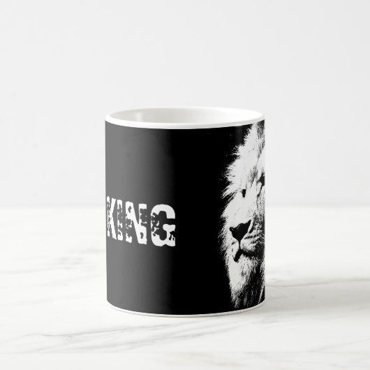 Coffee Mugs Lion Face King Sjabloon Animals Koffiemok (Center)