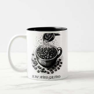 coffee mugs tweekleurige koffiemok