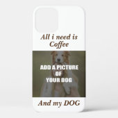 Coffee & my Dog Throw Pillow Case-Mate iPhone Case (Achterkant)