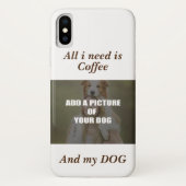 Coffee & my Dog Throw Pillow Case-Mate iPhone Case (Achterkant)