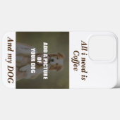 Coffee & my Dog Throw Pillow Case-Mate iPhone Case (Achterkant (horizontaal))