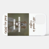 Coffee & my Dog Throw Pillow Case-Mate iPhone Case (Achterkant (horizontaal))