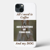 Coffee & my Dog Throw Pillow Case-Mate iPhone Case (Achterkant)