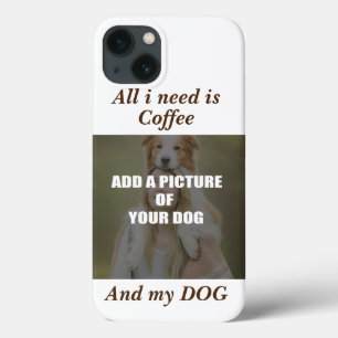 Coffee & my Dog Throw Pillow Case-Mate iPhone Case