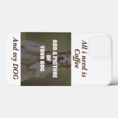 Coffee & my Dog Throw Pillow Case-Mate iPhone Case (Achterkant (horizontaal))