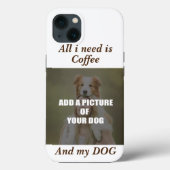 Coffee & my Dog Throw Pillow Case-Mate iPhone Case (Achterkant)