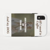 Coffee & my Dog Throw Pillow Case-Mate iPhone Case (Achterkant (horizontaal))