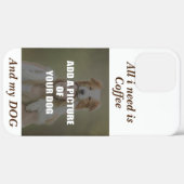 Coffee & my Dog Throw Pillow Case-Mate iPhone Case (Achterkant / Rechts)