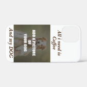 Coffee & my Dog Throw Pillow Case-Mate iPhone Case (Achterkant (horizontaal))