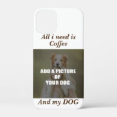 Coffee & my Dog Throw Pillow Case-Mate iPhone Case (Achterkant)