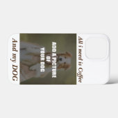 Coffee & my Dog Throw Pillow Case-Mate iPhone Case (Achterkant (horizontaal))