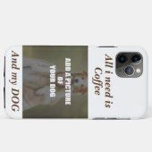 Coffee & my Dog Throw Pillow Case-Mate iPhone Case (Achterkant (horizontaal))