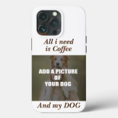 Coffee & my Dog Throw Pillow Case-Mate iPhone Case (Achterkant)