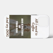 Coffee & my Dog Throw Pillow Case-Mate iPhone Case (Achterkant (horizontaal))