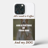 Coffee & my Dog Throw Pillow Case-Mate iPhone Case (Achterkant)