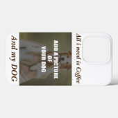 Coffee & my Dog Throw Pillow Case-Mate iPhone Case (Achterkant (horizontaal))