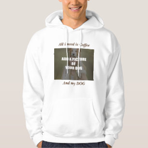 Coffee & my Dog Throw Pillow Hoodie