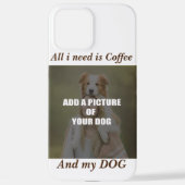 Coffee & my Dog Throw Pillow iPhone Hoesje (Achterkant)