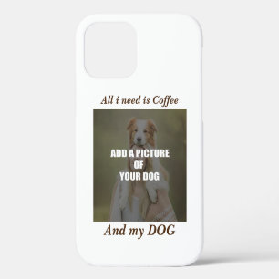 Coffee & my Dog Throw Pillow iPhone 12 Hoesje