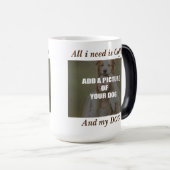 Coffee & my Dog Throw Pillow Magische Mok (Voorkant rechts)