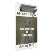 Coffee & my Dog Throw Pillow Mini Klembord (Schuin)