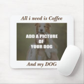Coffee & my Dog Throw Pillow Muismat (Met muis)