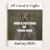 Coffee & my Dog Throw Pillow Planner (Voorkant)