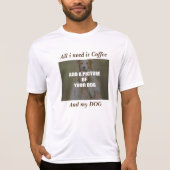 Coffee & my Dog Throw Pillow T-shirt (Voorkant)