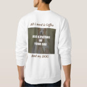 Coffee & my Dog Throw Pillow Trui (Achterkant)