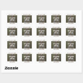 Coffee & my Dog Throw Pillow Vierkante Sticker (Vel)