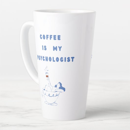 Coffee, My Quiet Therapist Latte Mok (Linkerhoek)