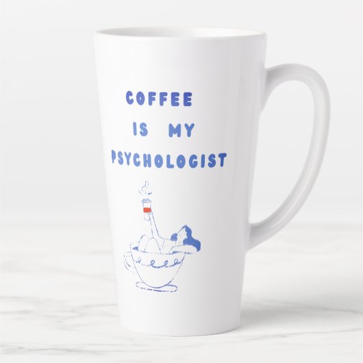 Coffee, My Quiet Therapist Latte Mok (Rechts)