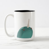 Coffee Narwhal Buddy Tweekleurige Koffiemok (Links)