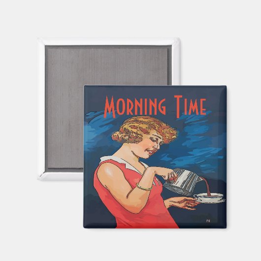 Coffee New Orleans Cafe Magneet (Voorkant / Achterkant)